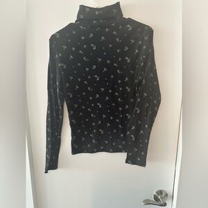 Levi’s Floral Print Turtleneck Top Size M